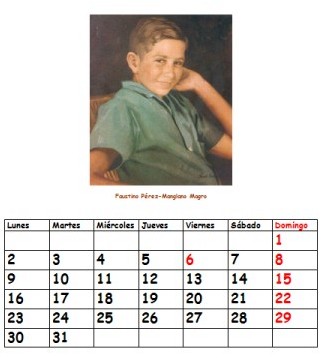 Calendario del Venerable Faustino P�rez-Manglano