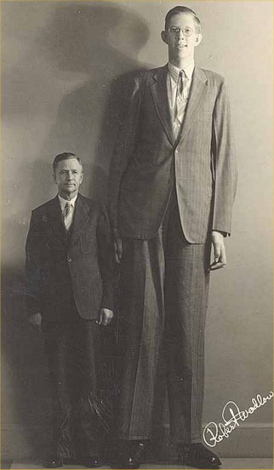 Robert Pershing Wadlow, la persona m�s alta del mundo hasta ahora