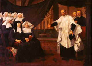 San Vicente de Pa�l fund� la congregaci�n de las Hijas de las Caridad, junto con Santa Luisa de Marillac