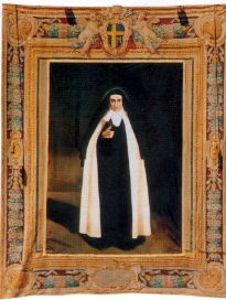 Tapiz de la beatificaci�n que tuvo lugar en roma en 1998