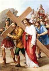 5� ESTACI�N: EL CIRINEO AYUDA AL SE�OR A LLEVAR LA CRUZ